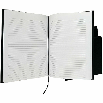 Business Source Hardbound Ruled Linen Journals (10973CT)