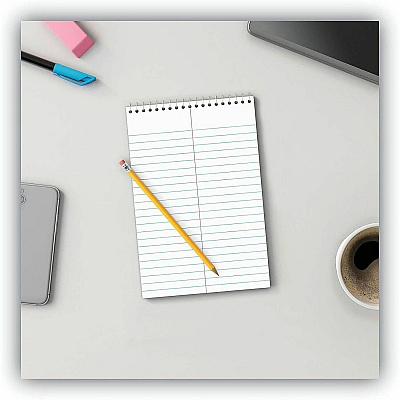 Business Source Green Tint Steno Notebook (96920)