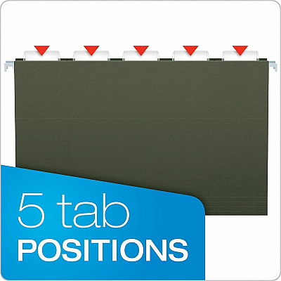 Business Source 1/5 Tab Cut Legal Hanging Folder (34111)