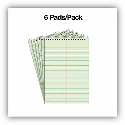Business Source Green Tint Steno Notebook (26743)