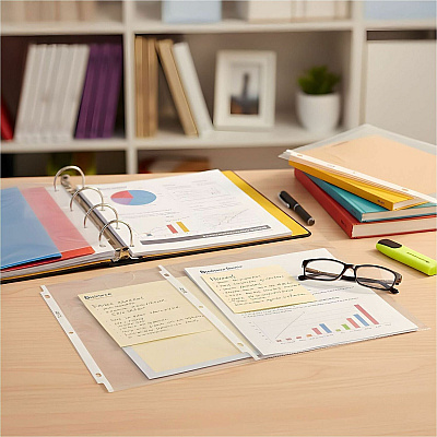 Business Source Nonglare Top-Loading Sheet Protectors (21127CT)