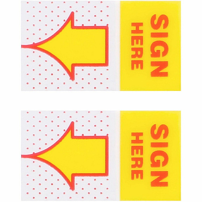 Business Source Sign Here Arrow Page Flags (99005)