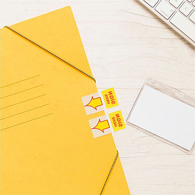 Business Source Sign Here Arrow Page Flags (99007)