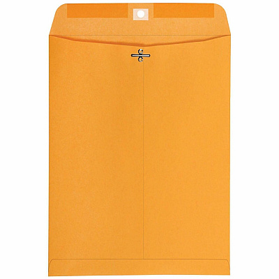 Business Source #97 Clasp Envelopes with Gummed Closure (35266)