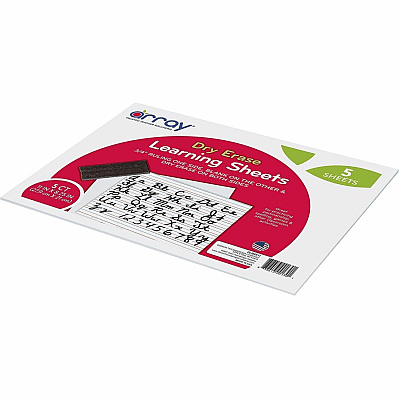 Array 2-Sided Dry-Erase Learning Sheets (PLB8511)