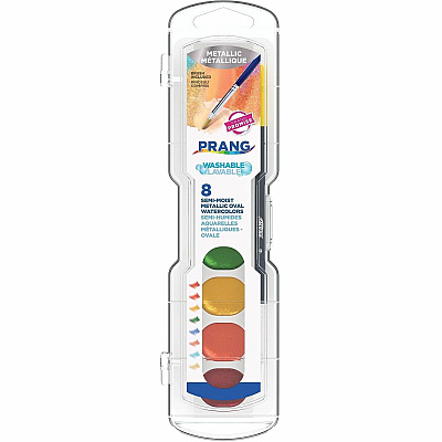 Prang Metallic Washable Watercolors Set (X805160001)