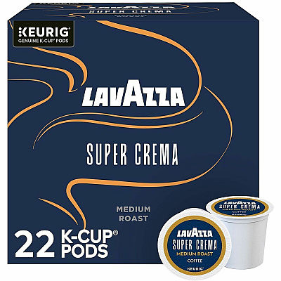 Lavazza K-Cup, Pod, Ground Super Crema K-Cup Coffee Pods (0911)