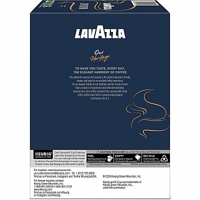 Lavazza K-Cup, Pod, Ground Super Crema K-Cup Coffee Pods (0911)