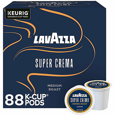 Lavazza K-Cup, Pod, Ground Super Crema K-Cup Coffee Pods (0911CT)