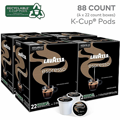 Lavazza K-Cup, Pod, Ground Espresso Italiano K-Cup Coffee Pods (0451CT)