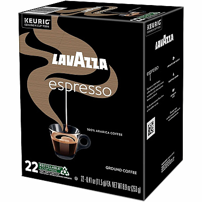 Lavazza K-Cup, Pod, Ground Espresso Italiano K-Cup Coffee Pods (0451CT)