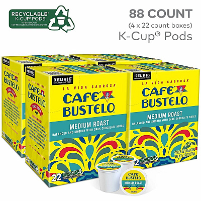 Cafe Bustelo K-Cup, Pod Medium-Roast K-Cup Coffee Pods (2861CT)