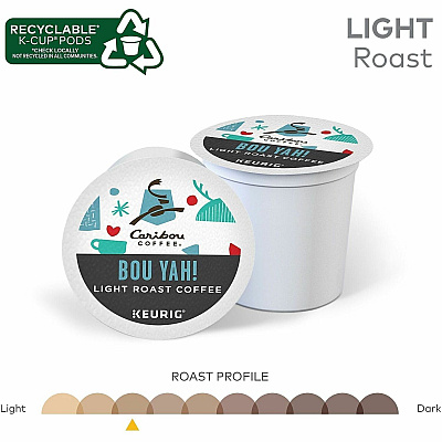 Caribou Coffee K-Cup, Pod 'Bou Yah! Blend K-Cup Pods (9686)