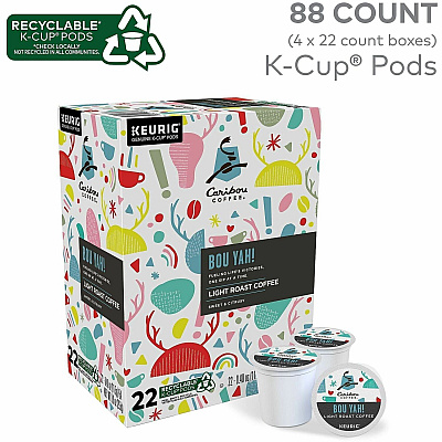 Caribou Coffee K-Cup, Pod 'Bou Yah! Blend K-Cup Pods (9686CT)