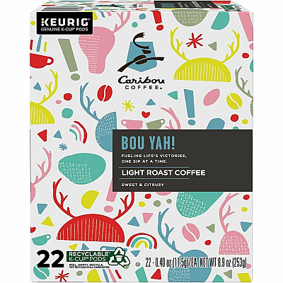 Caribou Coffee K-Cup, Pod 'Bou Yah! Blend K-Cup Pods (9686CT)