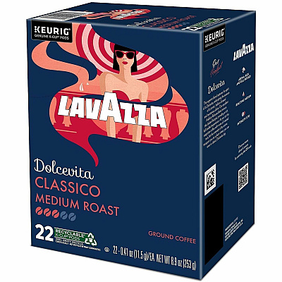 Lavazza K-Cup, Pod, Ground Dolcevita Classico K-Cup Coffee Pods (0433)