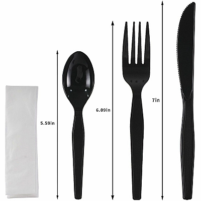 Genuine Joe 4-Piece Medium-Weight Utensil Kit (58928)