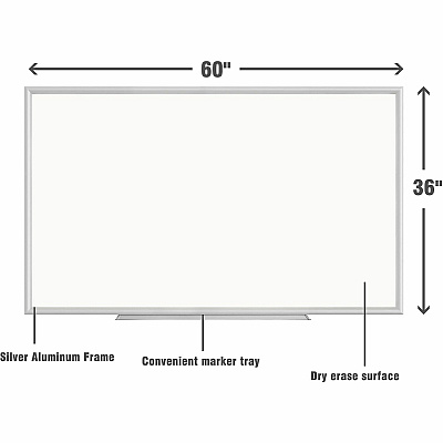 Lorell Aluminum Frame Dry-erase Board (00517)