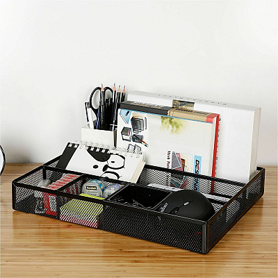 Lorell Multi-Compartment Mesh Drawer Organizer (84136CT)