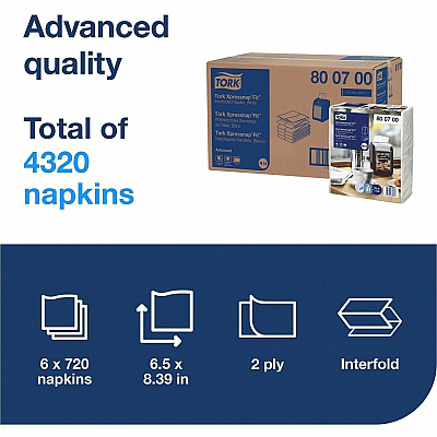 TORK Xpressnap Fit Dispenser Napkins (800700)