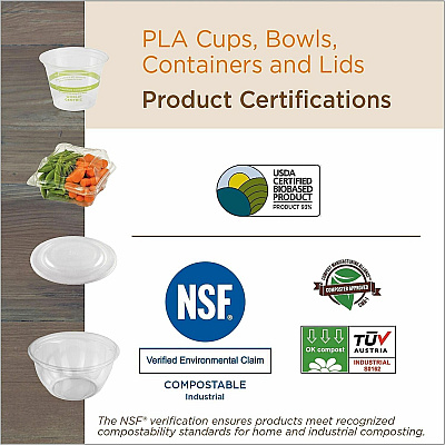 World Centric 12oz-22oz Clear Cold Cup Lids (CULCS12F)