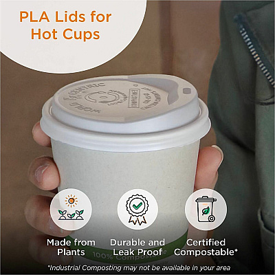 World Centric 12oz-22oz Clear Cold Cup Lids (CULCS12F)