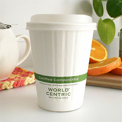 World Centric 12oz-22oz Clear Cold Cup Lids (CULCS12F)