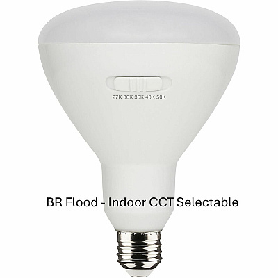 Satco CCT-Selectable BR LED Dimmable Bulbs (S11781)