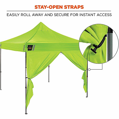 ergodyne SHAX 6196 Pop-Up Tent Sidewall with Zipper Door (12931)