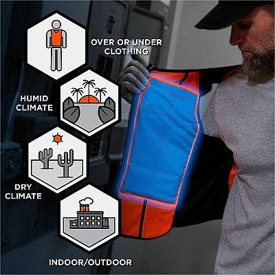 ergodyne Chill-Its 6260 Cooling Packs Vest Kit (12009)
