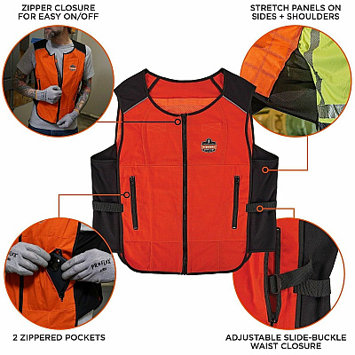 ergodyne Chill-Its 6260 Cooling Packs Vest Kit (12009)