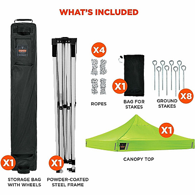 ergodyne SHAX 6002 Heavy-Duty Pop-Up Tent (12906)