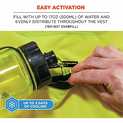 ergodyne Chill-Its 6684 Dry Evaporative Cooling Vest (12739)