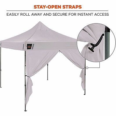 ergodyne SHAX 6196 Pop-Up Tent Sidewall with Zipper Door (12933)