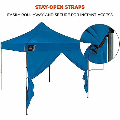 ergodyne SHAX 6196 Pop-Up Tent Sidewall with Zipper Door (12932)