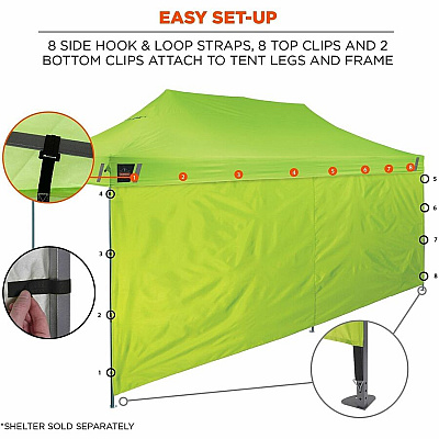 ergodyne SHAX 6197 Pop-Up Tent Sidewall (12924)