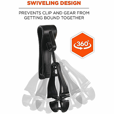 ergodyne Squids 3425 Swiveling Glove Clip Holder (19552)