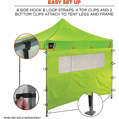 ergodyne SHAX 6195 Sidewall with Mesh Window (12927)
