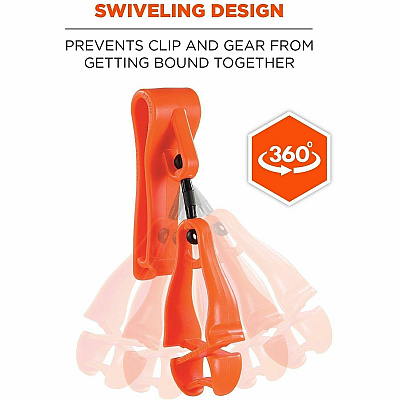 ergodyne Squids 3425 Swiveling Glove Clip Holder (19558)