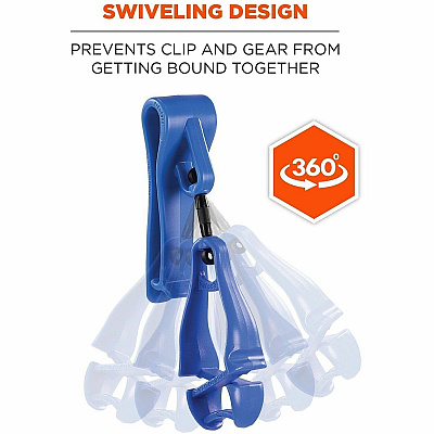 ergodyne Squids 3425 Swiveling Glove Clip Holder (19557)