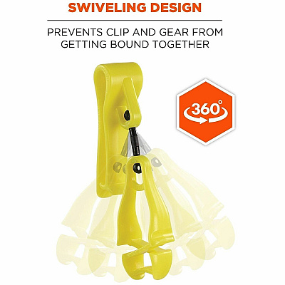 ergodyne Squids 3425 Swiveling Glove Clip Holder (19559)