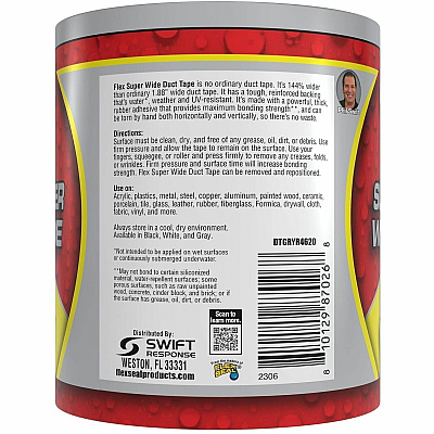 Flex Seal Super Wide Duct Tape (DTGRYR4620)