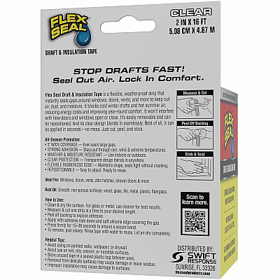 Flex Seal Draft Tape (DFSCLR0216)