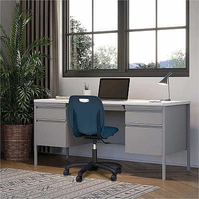 Lorell League Adjustable Height Mobile Classroom Chair (83093NY)
