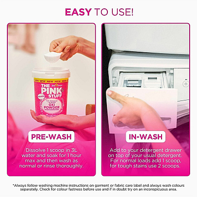 The Pink Stuff Laundry Oxi Powder Stain Remover (20148)
