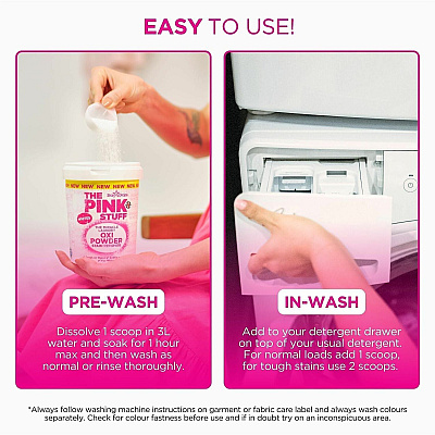 The Pink Stuff Laundry Oxi Powder Stain Remover (20162)