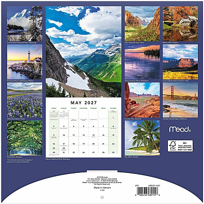 Mead America the Beautiful Monthly Wall Calendar (LME32710)