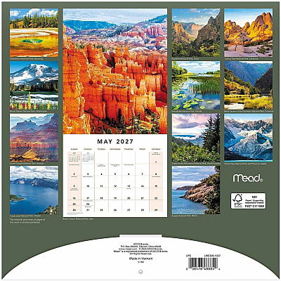 Mead National Parks Monthly Wall Calendar (LME30810)
