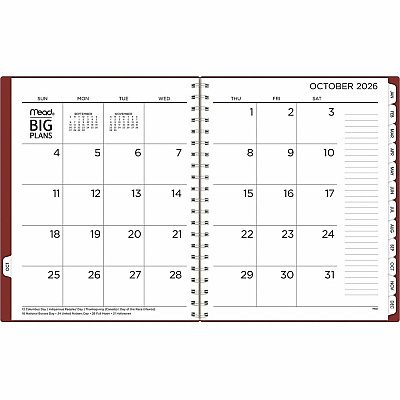 Mead BIG PLANS Weekly/Monthly Planner (CR30900)