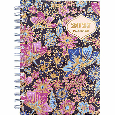 Mead CatCoq Retro Flower Weekly/Monthly Planner (CC02200)